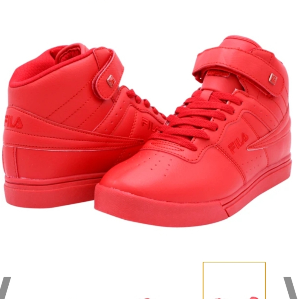 Red Fila Vulc sneakers